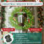 Couronne de Noël 24 "en pin Norfolk avec lumières DEL, pommes de pin et baies blanches - Vert / blanc - Décoration intérieure / extérieure