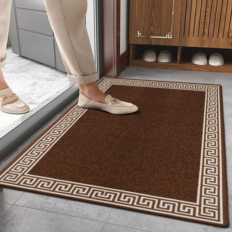 Rebersburg Non-Slip Geometric Indoor Doormat, 50cm W x 80cm L