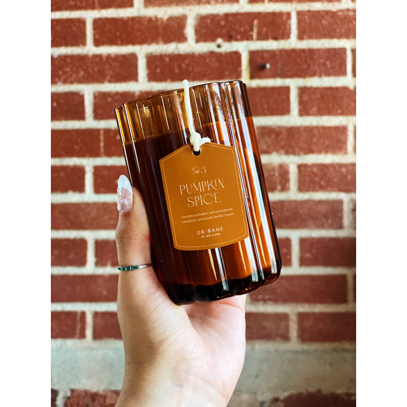 Bougie pot citrouille parfumée aux épices