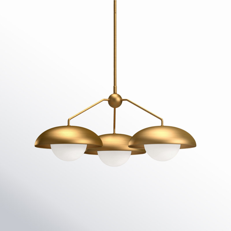 Rubio 8'' Black Mid-Century Modern Metal Sphere Chandelier