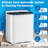 Erivess Portable Washing Machine, Twin Tub 32 Lbs Capacity with Drying Rack, Compact Laundry Washer(22 Lbs) and Spinner(10 Lbs) Combo, Durable Design, Timer Control, Small Laundry Machine for RV, Apartments, Dorms