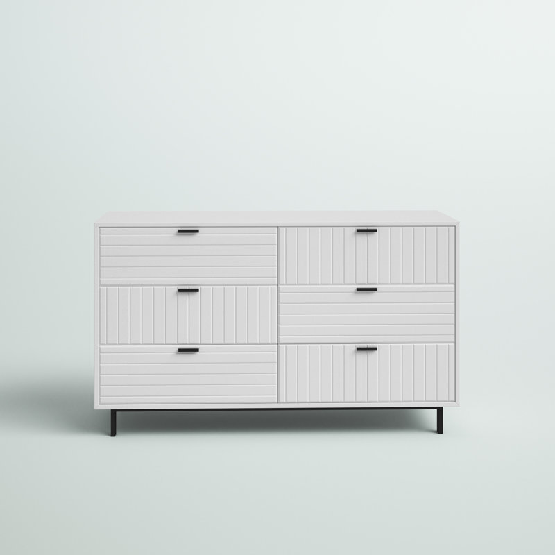 Commode double à 6 tiroirs l 51 po Claudia