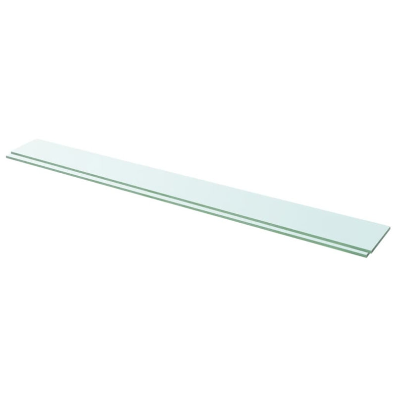 Wall Shelf Floating Shelf Display Shelf Wall Mounted Tempered Glass, 0.31" H x 43.3" W x 4.7" D