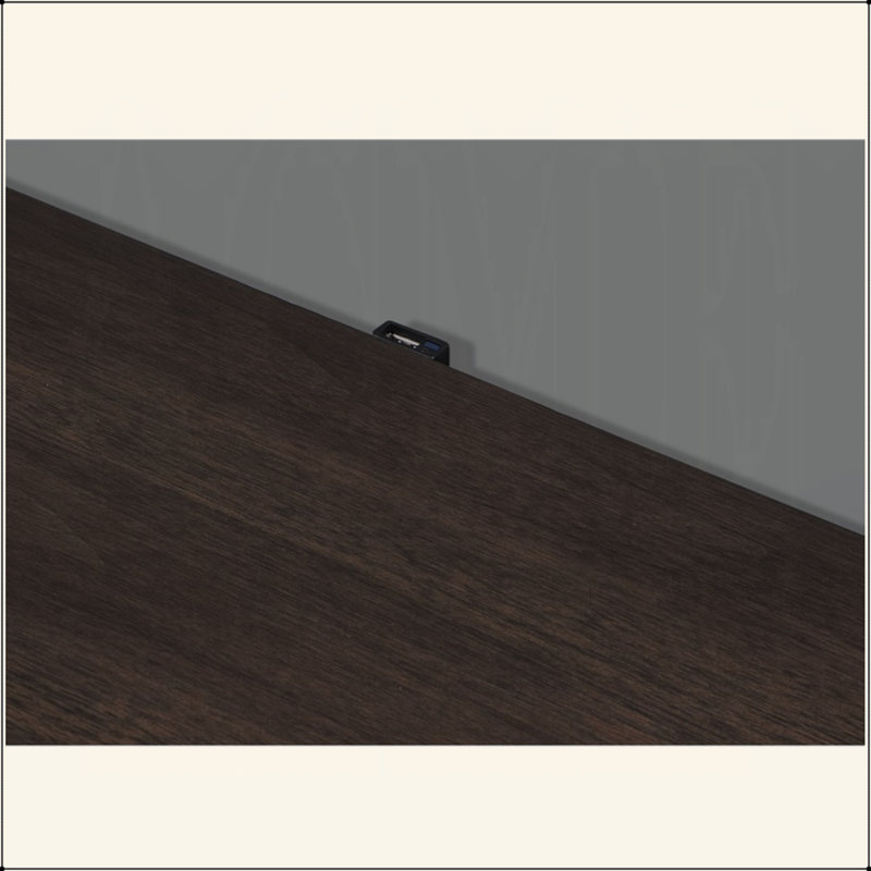 Table de chevet moderne à 2 tiroirs avec finition USB blanche et brune avec port USB