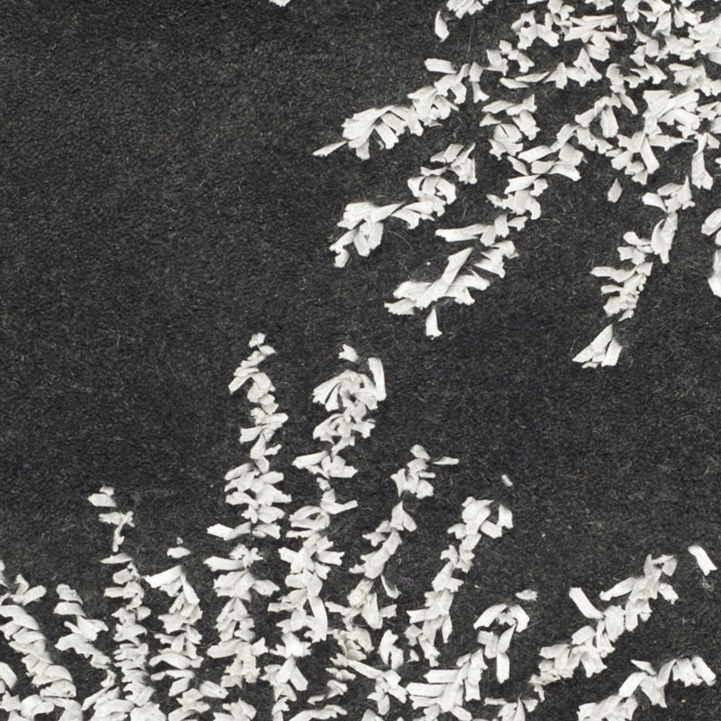 Tapis intérieur / extérieur à motif floral naturel / bleu Amier, Rectangle 5 pi x 8 pi