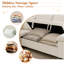 Canapé rembourré avec repose-pieds-713596435