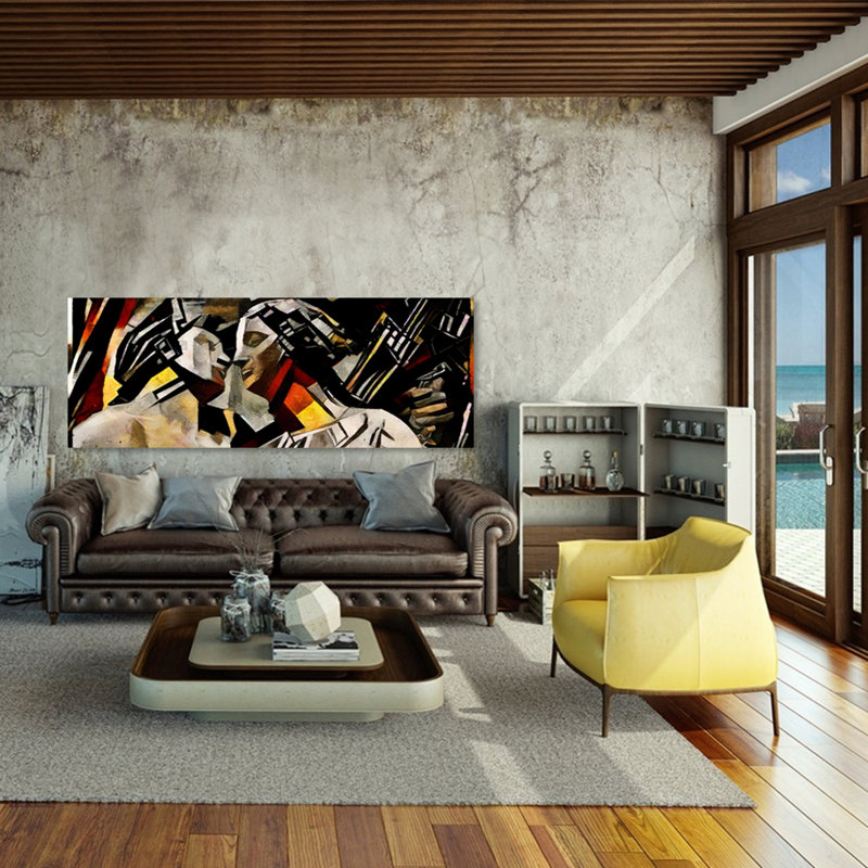 Moments Print, Blue/Gray/Black/Aluminum