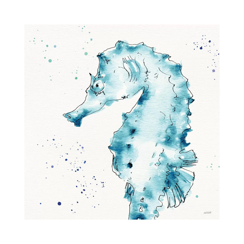 Deep Sea XI Teal by Anne Tavoletti - Wrapped Canvas Gallery-Wrapped Canvas Giclée, 45.72 cm H x 45.72 cm W