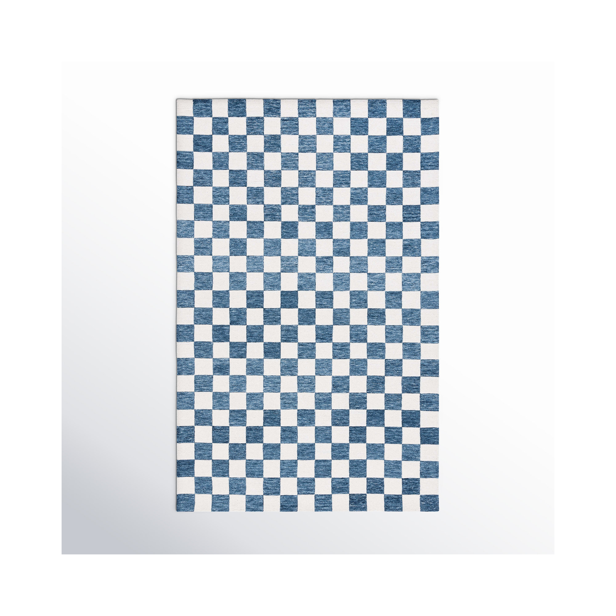 Freemont Area Rug In Blue/Ivory, Rectangle 4' x 6'