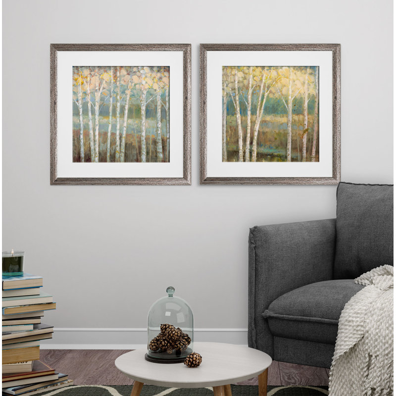 " Nature " 2 Piece Art Acrylic Print and Set, Brown Framed