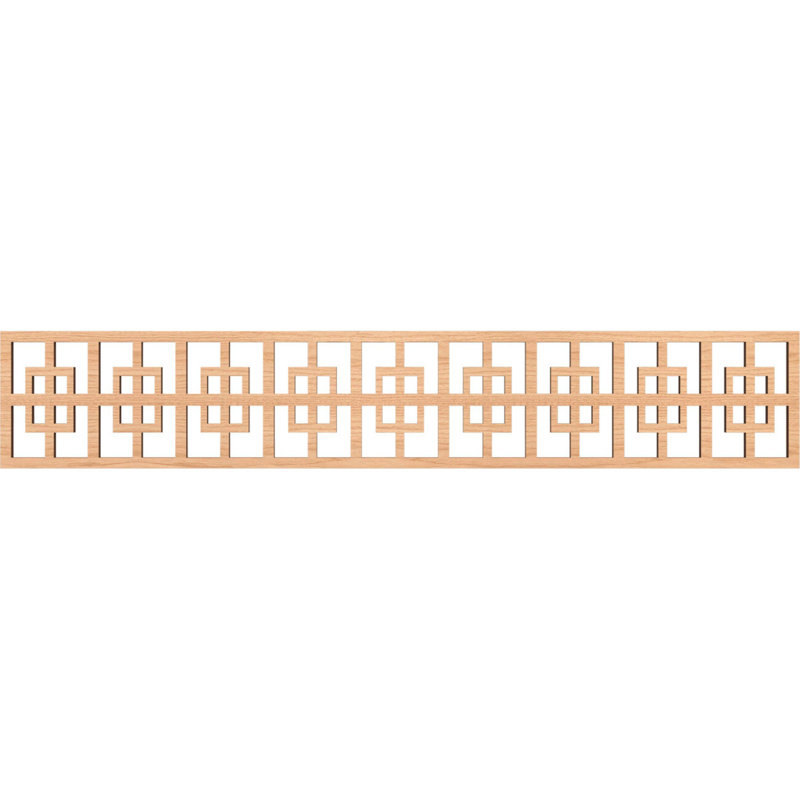 Moulure de chantournage Cambridge, Noyer blanc, H 8 po x l 46,625 po x P 0,375 po
