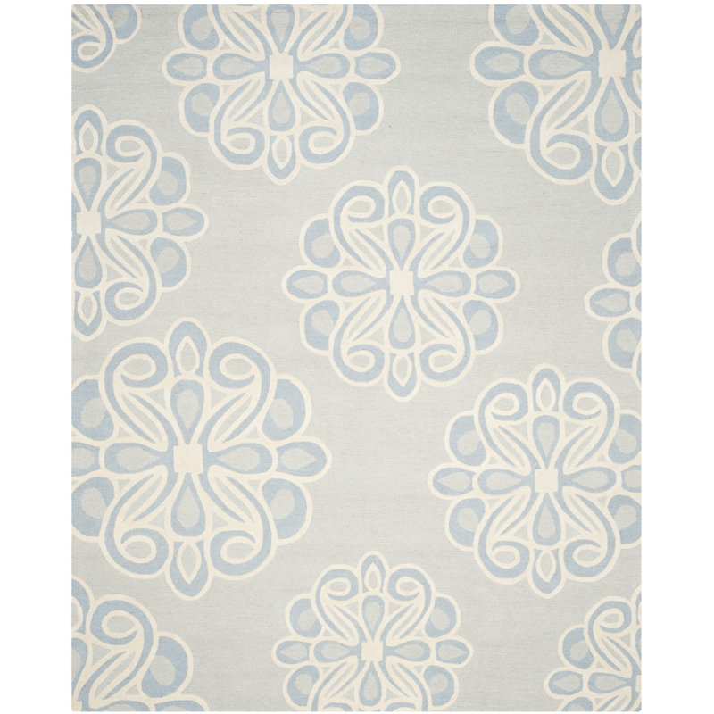 Cannen Tufted Wool Geometric Rug, Rectangle 8' x 10'