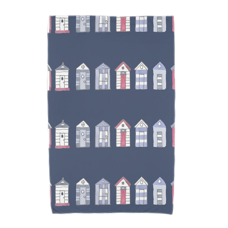 Aksel Beach Towel, Navy Blue