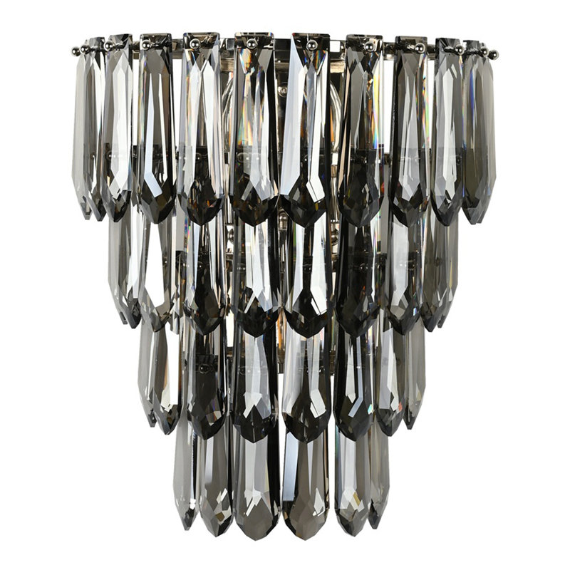 Tiered Crystal Wall Sconce
