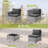 5 - Person Patio Furniture Set , Outdoor Wicker Rattan Sectional Seating Group with Cushions, All Weather Sofa Conversation Set with Table for Garden Backyard-398812419