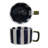Hand-Painted Stoneware Striped Mug
