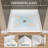 38'' W X 38'' D ADA Acrylic Alcove Shower Pan Single Threshold Square Shower Base Center Drain White Shower Tray with Non-Slip Design