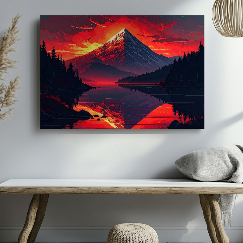 Toile de Fiery Peak, H 16 po x l 20 po