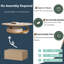 Pedestal Coffee Table with Storage