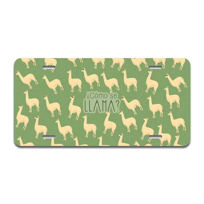 Cadre de plaque en aluminium lama