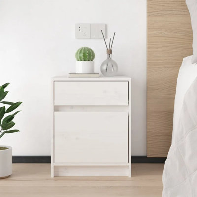 Godrich 40cm W Solid Wood Bedside Table