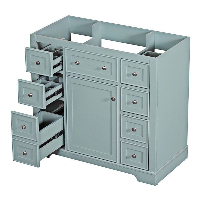 Base de meuble-lavabo simple 35,60 po seulement, Vert