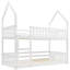 Single (3') Bunk Bed Bed Frame with Built-in Ladder Included