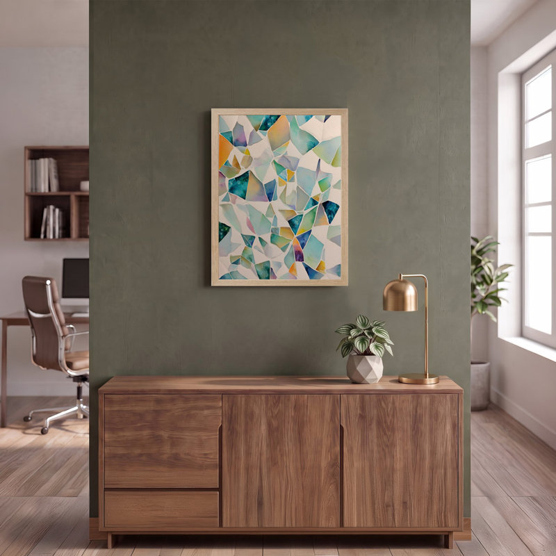 Vibrant Mosaic Fragments, 40" H x 53" W