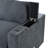 113" Modern Sectional Sofa With Chenille Fabric And Smart Charging-120347305