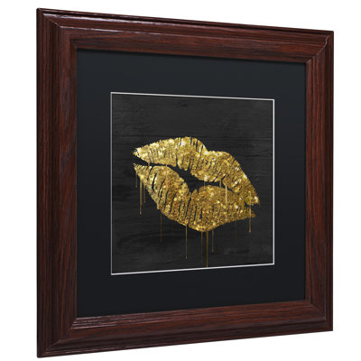 «Golden Lips» par Jadaya, impression encadrée