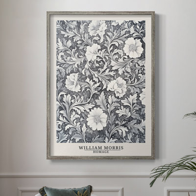 WM MORRIS Series DCCLIV Framed Print - Solid Wood