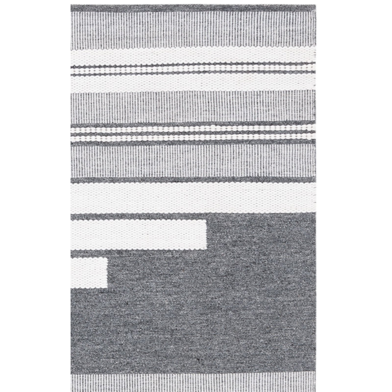 Kilim Hand Woven Performance Striped Rug, Rectangle 6' x 9'