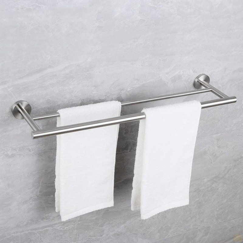 Ensemble de support à serviettes 5 pièces, Nickel brossé