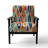 Retro Abstract Drops XI - Velvet Upholstered Midcentury Arm Chair-112840666