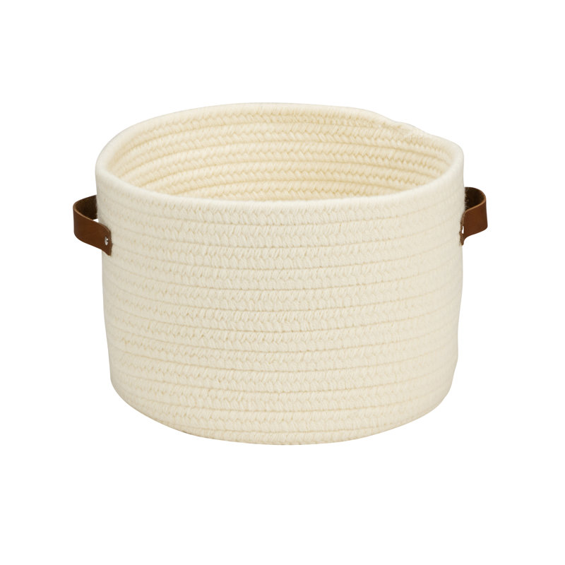 Panier en laine Monaco, H 10 po x l 14 po x P 14 po, Naturel