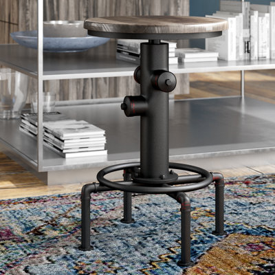 Peres Swivel Counter Stool with Metal Frame