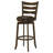 Fenster Dark Brown Wood Pub Height Swivel Bar Chair-2037814670