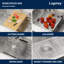 33 po Grand évier de cuisine en acier inoxydable de calibre 16 avec accessoires Workstation