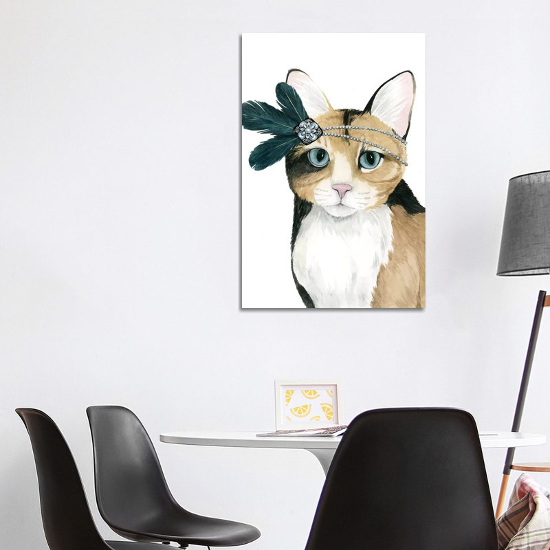 Downton Cat II by Grace Popp - Wrapped Canvas Gallery-Wrapped Canvas Giclée, 101.6 cm H x 66.04 cm W