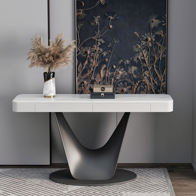 Console minimaliste de style italien, H 35,4 po x l 63 po x P 13,8 po