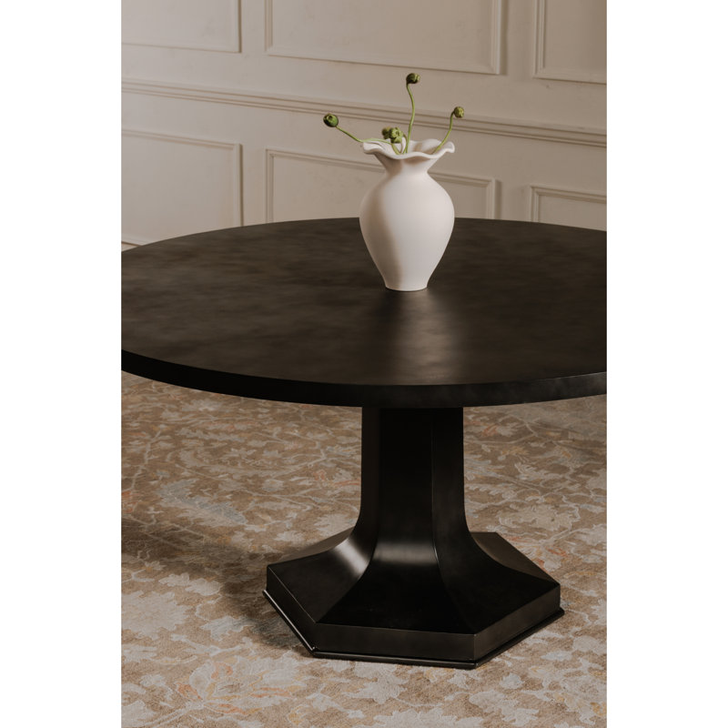 Round Metal Top Dining Table