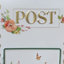 Vintage Wedding Mailbox, Farmhouse Metal Post Box Decorative Mailboxes for Letters Cards Collection and Tabletop Decor