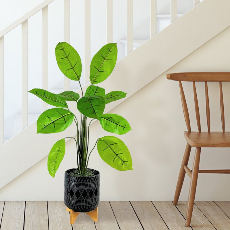 40 po Plante en caoutchouc artificielle en pot
