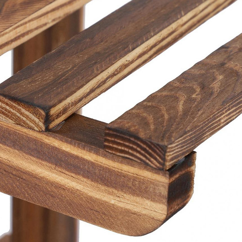 Finney Rustic Large Multi-Tiered Wooden Plant Stand
