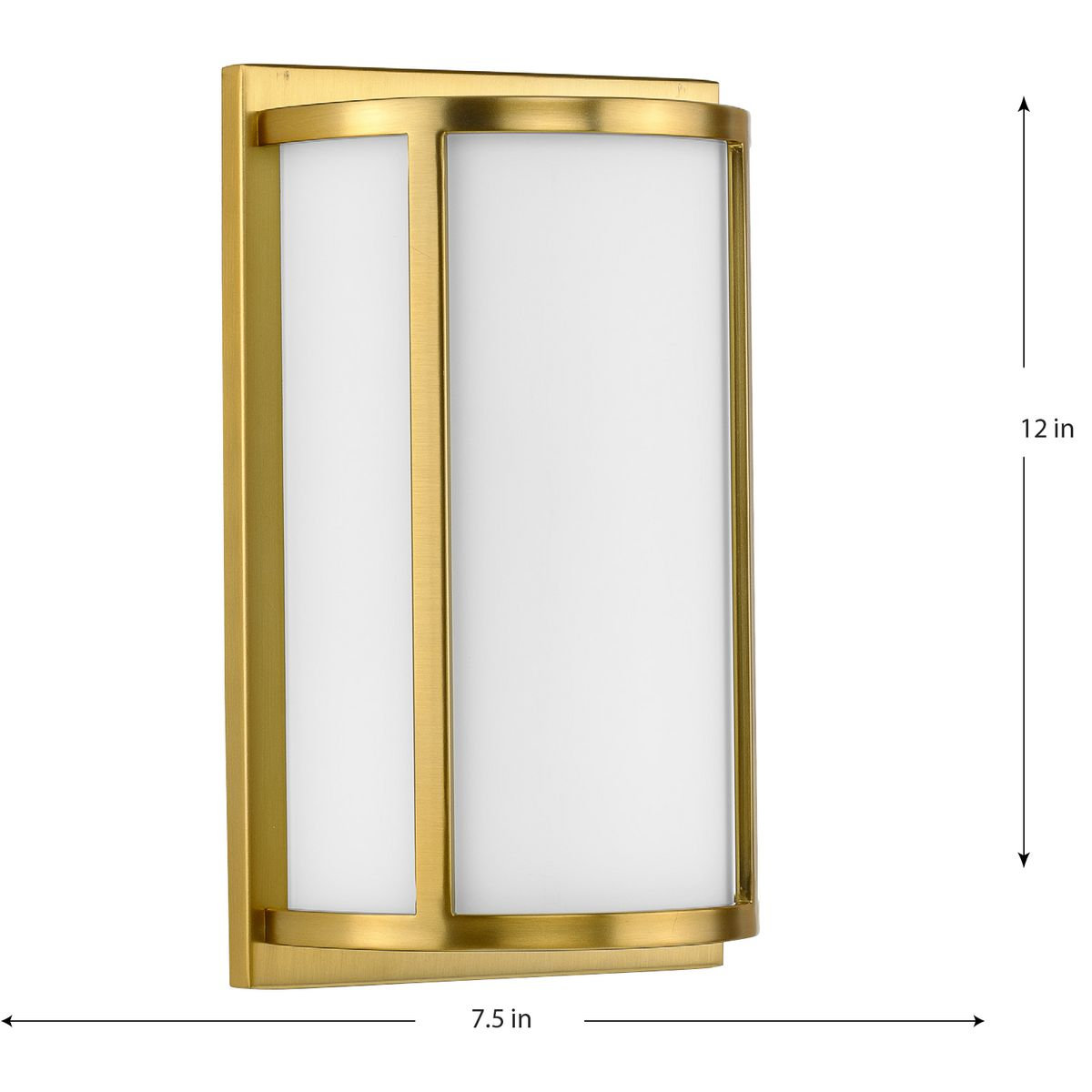 2 Light Glass Dimmable Flush Mounted Sconce, Brushed Bronze