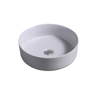 7844 Ceramic 35cm Vert Round Countertop Basin
