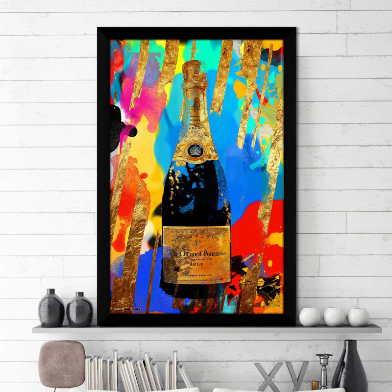 « multibouteille », impression encadrée, H 27,5 po x l 21,5 po x P 0,75 po