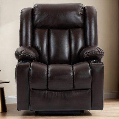 39.4'' Wide Dual Motor Zero Gravity Recliner With Massage Heat Cup Holders Side Pocket and USB Port