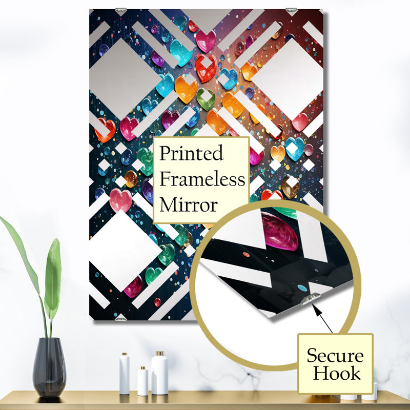 Almendares - Miroir mural Pop Art MIR135798, 40 po x 30 po