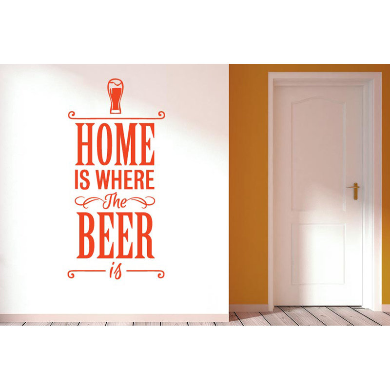 Wall Decal, Orange, Large